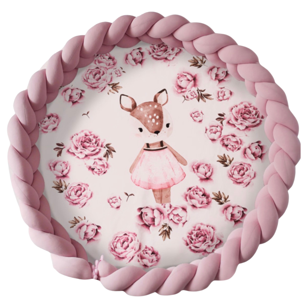 Spielmatte PREMIUM 2-in-1 Deer Rosa