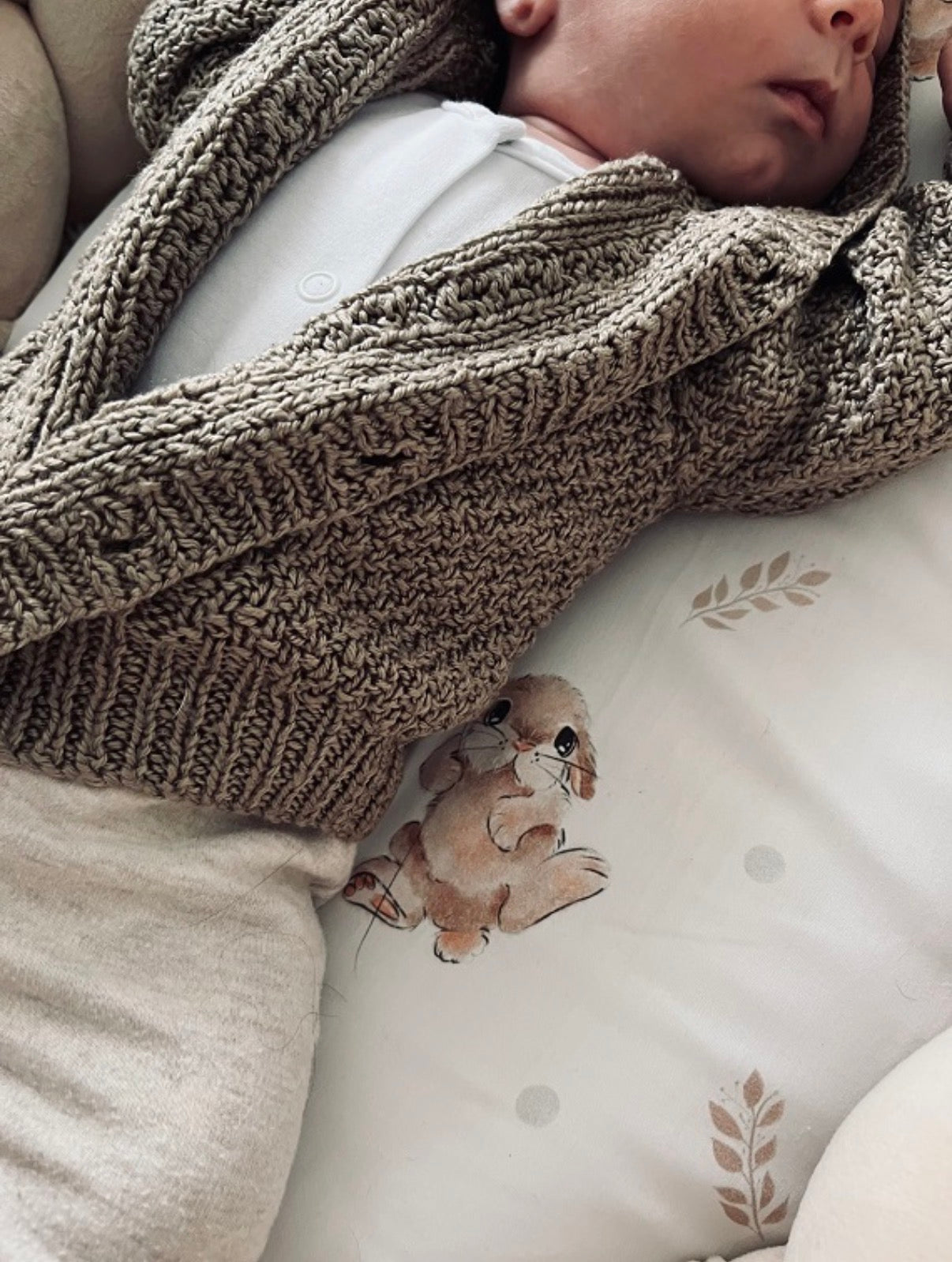 Babynest Geflochten 2-in-1 Bunny&Ducky Beige