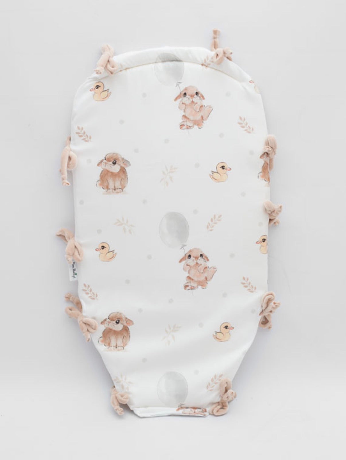 Babynest Geflochten 2-in-1 Bunny&Ducky Beige