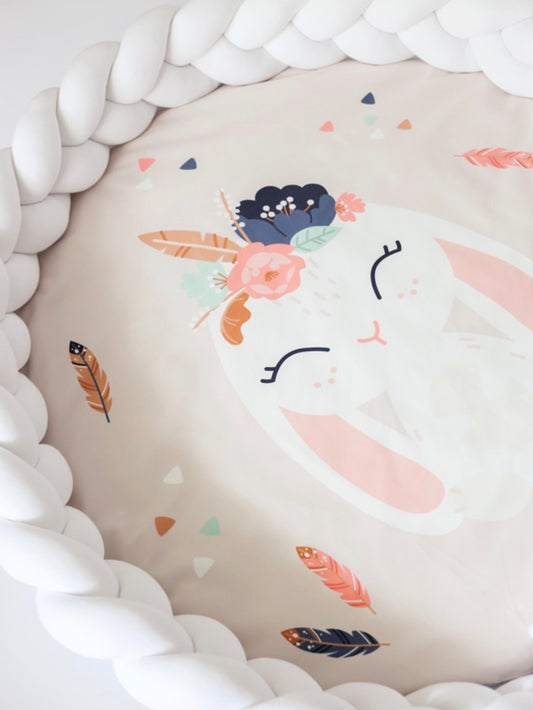 Spielmatte PREMIUM 2-in-1 Bunny Weiß