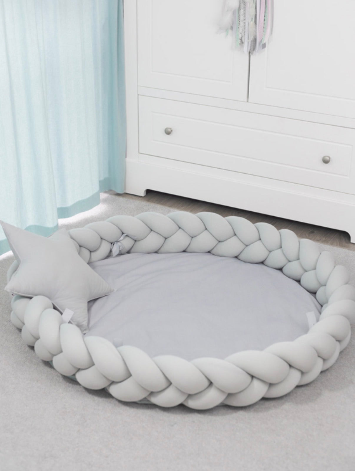 Spielmatte PREMIUM 2-in-1 Teddy Bear Grau